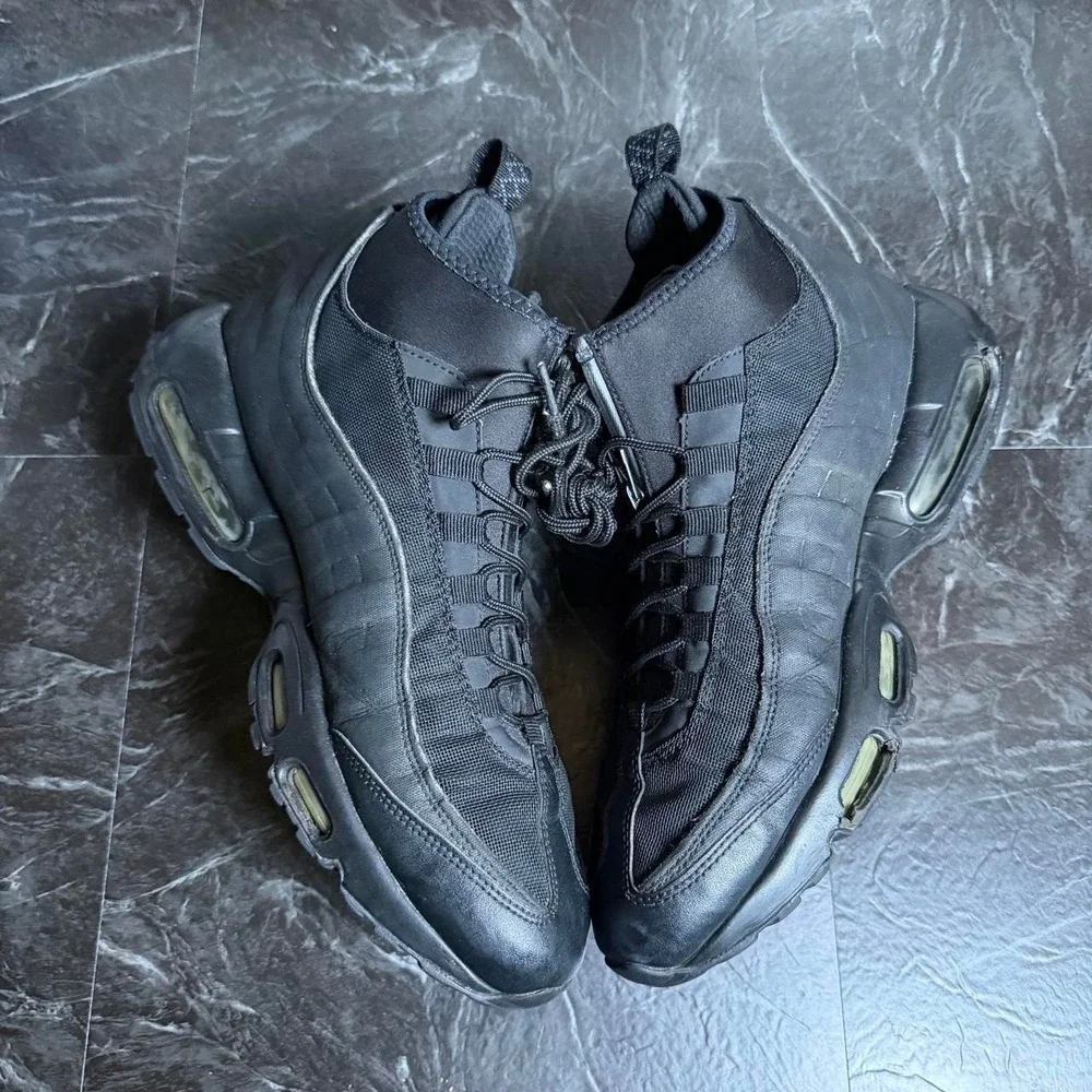 Nike Air Max 95 Vtg SneakerBoot Black M11 806809 -FLAW